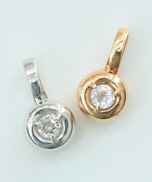 flavor ホワイトトパーズ チャーム silver925（チャーム）｜NOIR DE POUPEE（ノワールドプーペ）