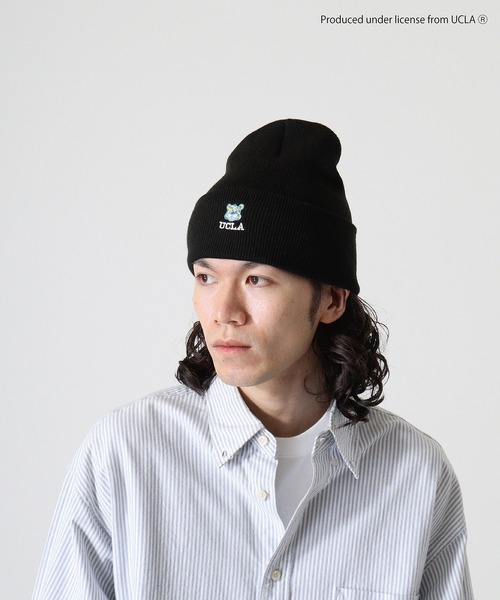 UCLA(ユーシーエルエー)の「UCLA Bear 刺繍 ニット帽子(ニットキャップ/ビーニー・メンズ・ベージュ/ブラック/オリーブ・FREE)」の11枚目の写真