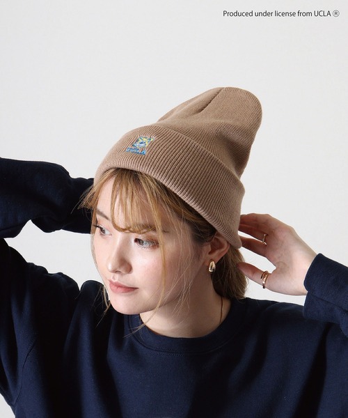 UCLA(ユーシーエルエー)の「UCLA Bear 刺繍 ニット帽子(ニットキャップ/ビーニー・メンズ・ベージュ/ブラック/オリーブ・FREE)」の14枚目の写真