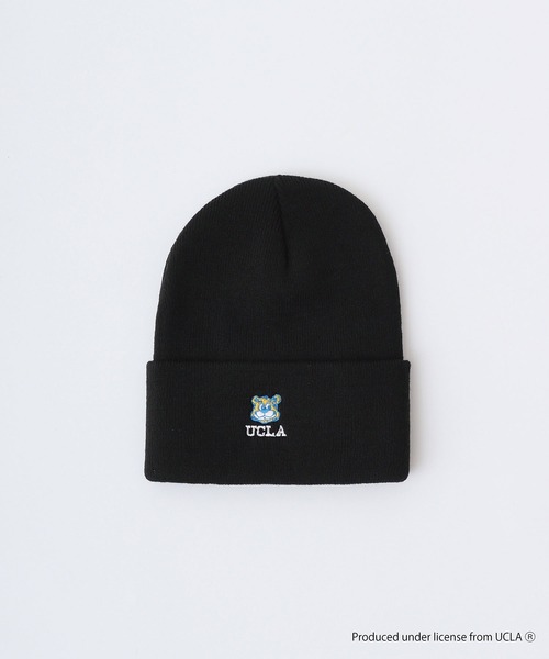 UCLA(ユーシーエルエー)の「UCLA Bear 刺繍 ニット帽子(ニットキャップ/ビーニー・メンズ・ベージュ/ブラック/オリーブ・FREE)」の4枚目の写真