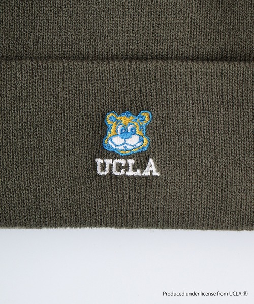 UCLA(ユーシーエルエー)の「UCLA Bear 刺繍 ニット帽子(ニットキャップ/ビーニー・メンズ・ベージュ/ブラック/オリーブ・FREE)」の8枚目の写真