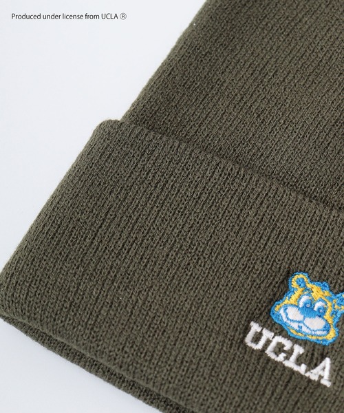 UCLA(ユーシーエルエー)の「UCLA Bear 刺繍 ニット帽子(ニットキャップ/ビーニー・メンズ・ベージュ/ブラック/オリーブ・FREE)」の9枚目の写真