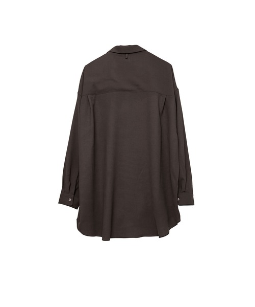 INTERPLAY(インタープレイ)の「【INTERPLAY】Open Collar Over Size Shirt 【2:Solid】 (UINISEX)(シャツ/ブラウス・メンズ・チャコールグレー/ホワイト/ブラック/ピンク・FREE)」の10枚目の写真