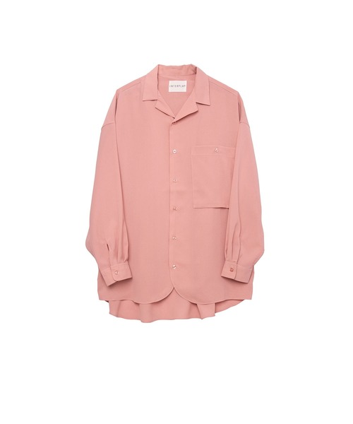 INTERPLAY(インタープレイ)の「【INTERPLAY】Open Collar Over Size Shirt 【2:Solid】 (UINISEX)(シャツ/ブラウス・メンズ・チャコールグレー/ホワイト/ブラック/ピンク・FREE)」の15枚目の写真
