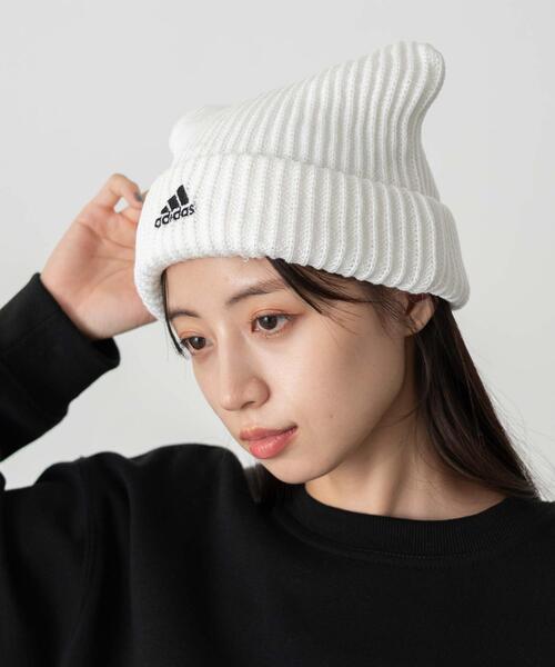 adidas(アディダス)の「WEGO/adidas CAT WATCH(ニットキャップ/ビーニー・レディース・ブラック/ホワイト・FREE)」の3枚目の写真