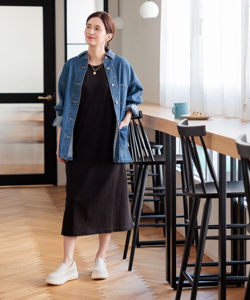 セール】カバーオールデニムジャケット[プチサイズあり]（カバーオール