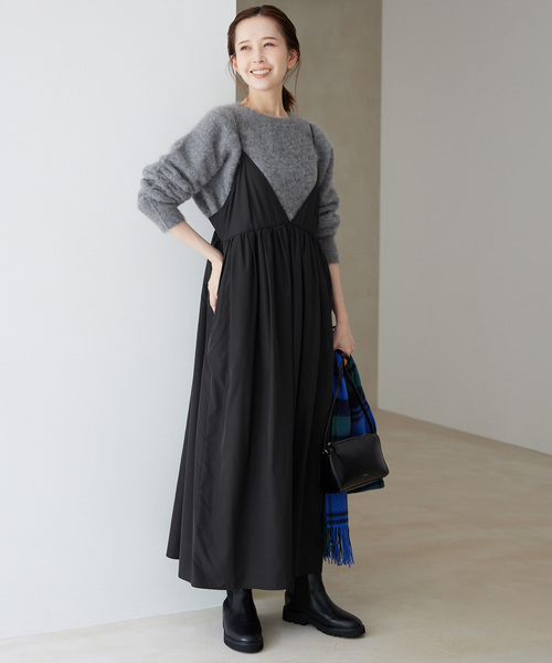 TAKO様　新品未使用✨25ss スローブイエナ プリントタフタキャミワンピース TAKO様 新品未使用✨25ss スローブイエナ プリントタフタキャミ