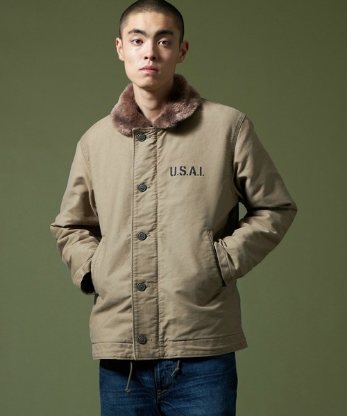 【セール】N-1 デッキジャケット JUNGLE CLOTH（ミリタリージャケット）｜ALPHA（アルファ）
