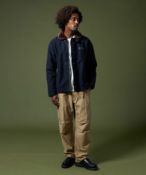 【セール】N-1 デッキジャケット JUNGLE CLOTH（ミリタリージャケット）｜ALPHA（アルファ）