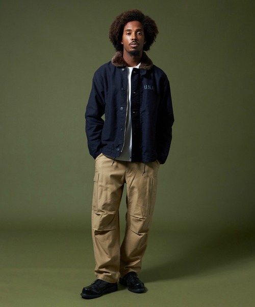 【セール】N-1 デッキジャケット JUNGLE CLOTH（ミリタリージャケット）｜ALPHA（アルファ）