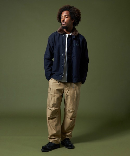 【セール】N-1 デッキジャケット JUNGLE CLOTH（ミリタリージャケット）｜ALPHA（アルファ）