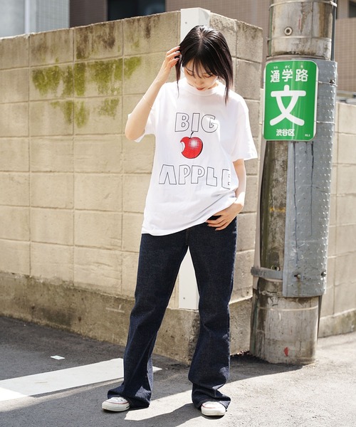 GOOD MOTIVE TEE（グッドモチーブティー）の「GOOD MOTIVE TEE/グッドモーティブティー 半袖Tシャツ（Tシャツ/カットソー・レディース・ホワイト系3/グリーン系2/ブラック系1/ホワイト系2/ホワイト系1/ホワイト系4/グリーン系1/ブラック系2・L/M）」の20枚目の写真