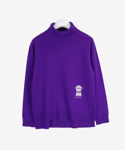 PICONE ラベンダータートルネックセーター サイズM ピッコーネ PICONE