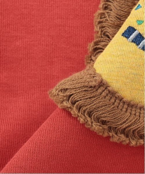 kladskap(クレードスコープ)の「ライオンアップリケトレーナー(スウェット・キッズ・ライトベージュ/レッド・80cm/90cm/100cm/110cm)」の9枚目の写真