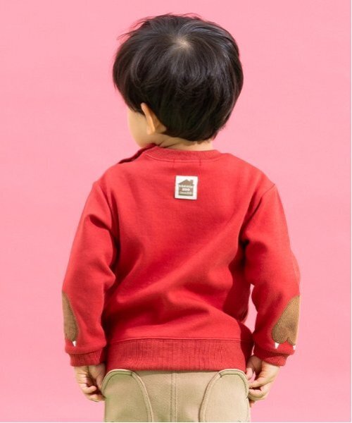 kladskap(クレードスコープ)の「ライオンアップリケトレーナー(スウェット・キッズ・ライトベージュ/レッド・80cm/90cm/100cm/110cm)」の13枚目の写真