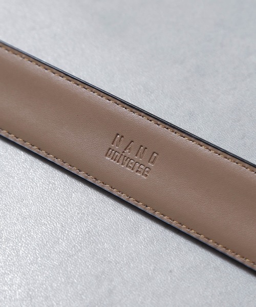 NANO universe（ナノユニバース）の「スプリットレザーベルト 1（ベルト・メンズ・ブラック/キャメル/ブラウン・FREE）」の10枚目の写真