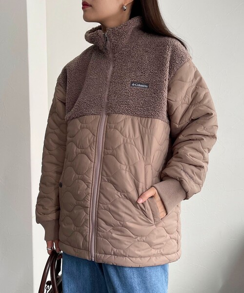 Columbia（コロンビア）の「【Columbia/コロンビア】クリスタルベンドインシュレーテッド ジャケット（ダウンジャケット/コート・レディース・オフホワイト/グリーン/ブラウン・M）」の3枚目の写真