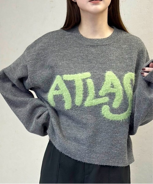 Per sist ence(パーシエンス)の「アルパカタッチ×フェザーロゴニットショートプルオーバー(ニット/セーター・レディース・ネイビー/ブラック/チャコールグレー/ベージュ・FREE)」の11枚目の写真