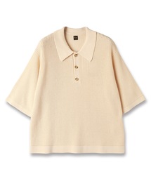 half-sleeve knit polo