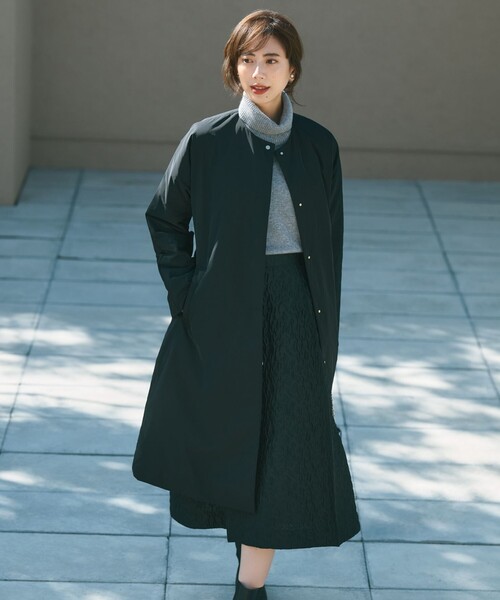 23区 S（ニジュウサンクチイサイサイズ）の「【撥水加工】中綿 パデット ドルマンコート（ダウンジャケット/コート・レディース・ベージュ系/ブラック系・34/30/32）」の3枚目の写真