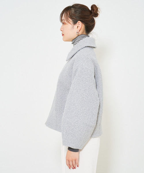 qualite scape(カリテ スケープ)の「ブークレブルゾン(ブルゾン・レディース・ネイビー/グレー/アイボリー・フリー)」の7枚目の写真