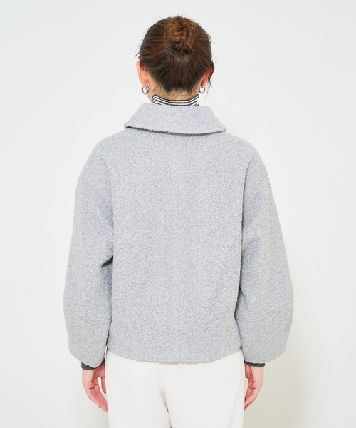 qualite scape(カリテ スケープ)の「ブークレブルゾン(ブルゾン・レディース・ネイビー/グレー/アイボリー・フリー)」の8枚目の写真