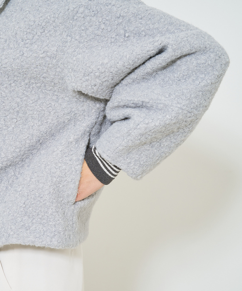 qualite scape(カリテ スケープ)の「ブークレブルゾン(ブルゾン・レディース・ネイビー/グレー/アイボリー・フリー)」の12枚目の写真