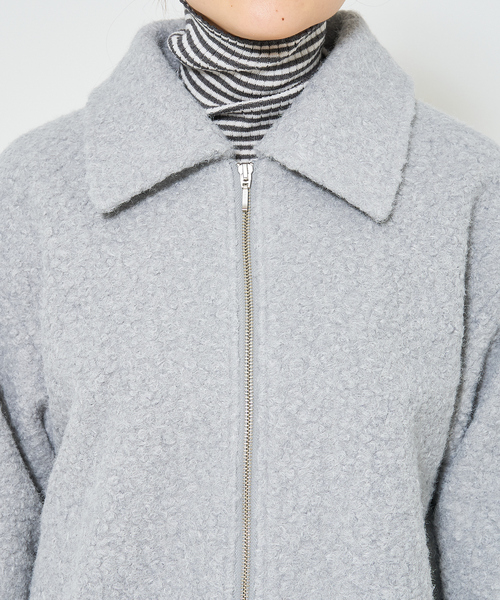 qualite scape(カリテ スケープ)の「ブークレブルゾン(ブルゾン・レディース・ネイビー/グレー/アイボリー・フリー)」の14枚目の写真