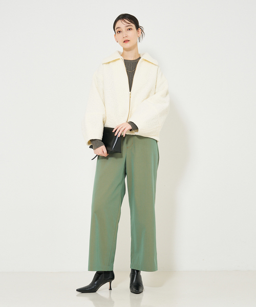 qualite scape(カリテ スケープ)の「ブークレブルゾン(ブルゾン・レディース・ネイビー/グレー/アイボリー・フリー)」の19枚目の写真