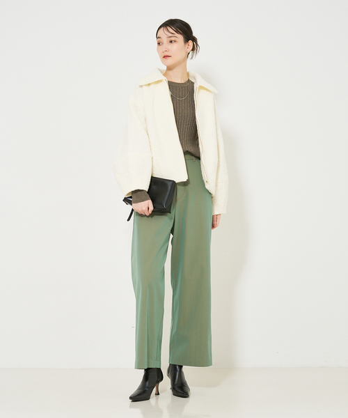 qualite scape(カリテ スケープ)の「ブークレブルゾン(ブルゾン・レディース・ネイビー/グレー/アイボリー・フリー)」の20枚目の写真