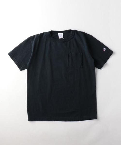 Champion(チャンピオン)の「<CHAMPION(チャンピオン)> POCKET TEE 1◆(Tシャツ/カットソー・メンズ・ホワイト/ネイビー・MEDIUM/X-LARGE/LARGE)」の1枚目の写真