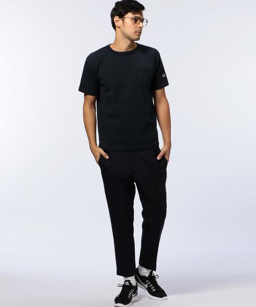 Champion(チャンピオン)の「<CHAMPION(チャンピオン)> POCKET TEE 1◆(Tシャツ/カットソー・メンズ・ホワイト/ネイビー・MEDIUM/X-LARGE/LARGE)」の6枚目の写真