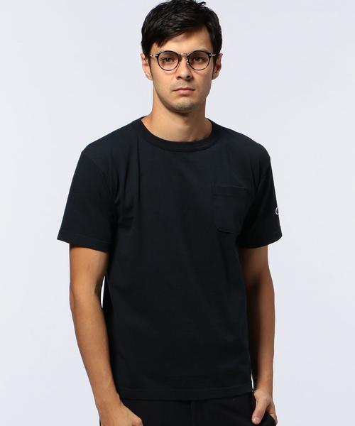 Champion(チャンピオン)の「<CHAMPION(チャンピオン)> POCKET TEE 1◆(Tシャツ/カットソー・メンズ・ホワイト/ネイビー・MEDIUM/X-LARGE/LARGE)」の14枚目の写真