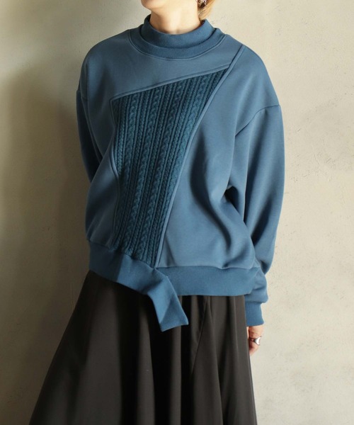 【セール】ニットソー×カットT（Tシャツ/カットソー）｜BITTOKO（ビットコ）