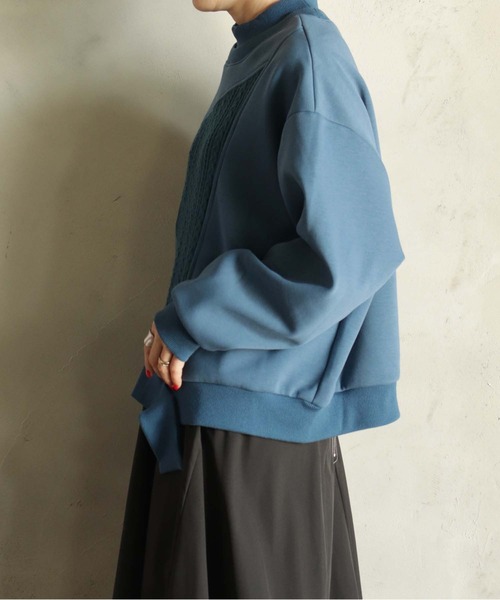 【セール】ニットソー×カットT（Tシャツ/カットソー）｜BITTOKO（ビットコ）