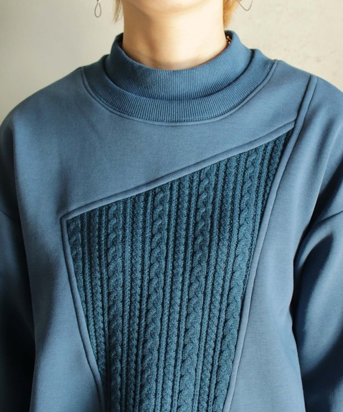 【セール】ニットソー×カットT（Tシャツ/カットソー）｜BITTOKO（ビットコ）