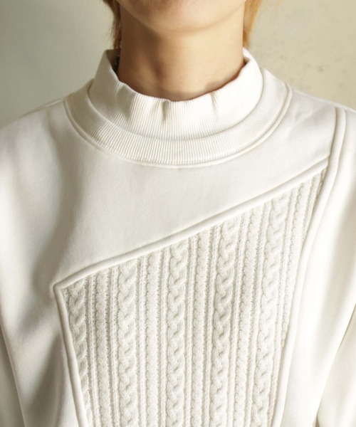 【セール】ニットソー×カットT（Tシャツ/カットソー）｜BITTOKO（ビットコ）