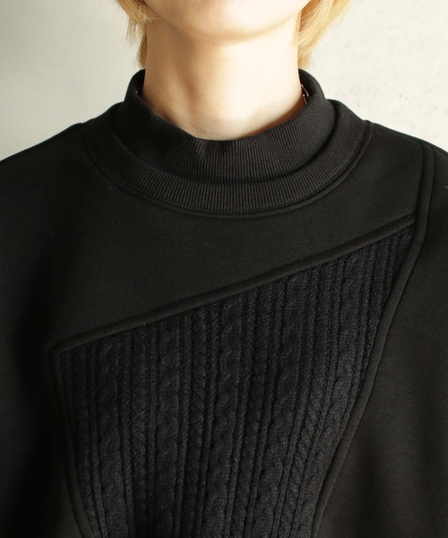 【セール】ニットソー×カットT（Tシャツ/カットソー）｜BITTOKO（ビットコ）