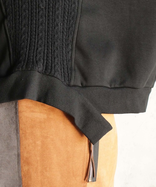 【セール】ニットソー×カットT（Tシャツ/カットソー）｜BITTOKO（ビットコ）