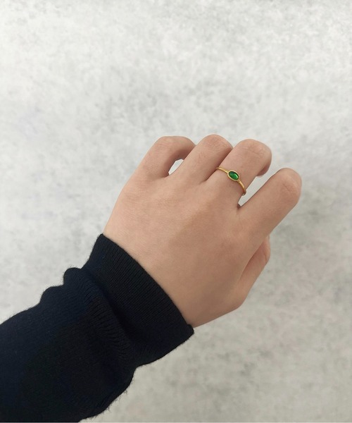 Burner(バーナー)の「【OKUOKU 0909】サークル スクエア ミニストーン カラフル リング oku-ring-719565146300-13 N(リング・レディース・ホワイト系その他/グリーン系その他/レッド系その他/ブラウン系その他/レッド系その他2/ホワイト系その他2/ブラウン系その他2/グリーン系その他2・US 6/US7/US 8)」の5枚目の写真