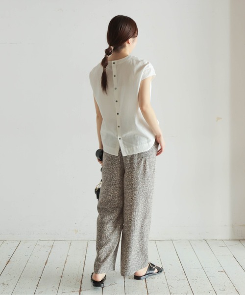 grayscale flower PT イージーパンツ | NOMBRE IMPAIR