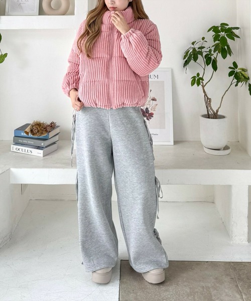 clear（クリア）の「コーデュロイ中綿アウター [レトロ上品　もこもこ感]≪2024AW新作≫（その他アウター・レディース・アイボリー/ピンク/サックスブルー/ブラウン・F）」の14枚目の写真