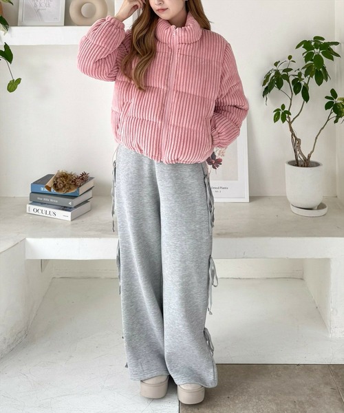 clear（クリア）の「コーデュロイ中綿アウター [レトロ上品　もこもこ感]≪2024AW新作≫（その他アウター・レディース・アイボリー/ピンク/サックスブルー/ブラウン・F）」の13枚目の写真