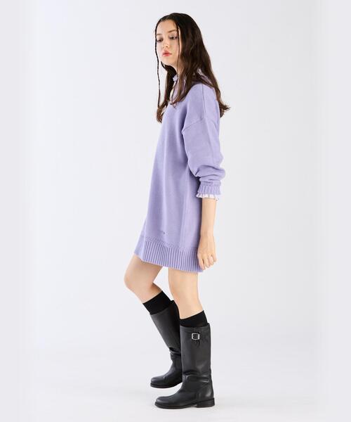 To b. by agnès bアニエスベーソフトニットミニワンピース
