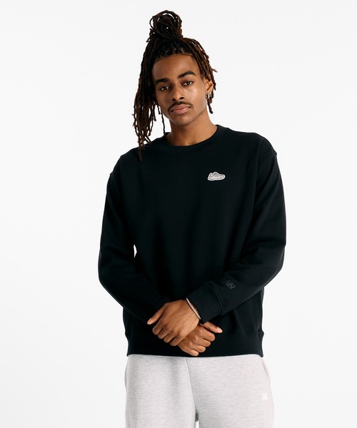 NEW BALANCE（ニューバランス）の「Athletics 9060 Grey Day スウェットクルー（スウェット・メンズ・ブラック/インディゴブルー・XX-LARGE/X-LARGE/LARGE/MEDIUM/SMALL）」の2枚目の写真