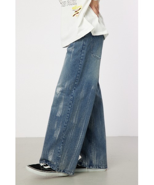 RODEO CROWNS WIDE BOWL(ロデオクラウンズワイドボウル)の「foiled デニムパンツ(デニムパンツ・メンズ・ライトブルー/ブラック/ホワイト・LARGE/MEDIUM)」の15枚目の写真