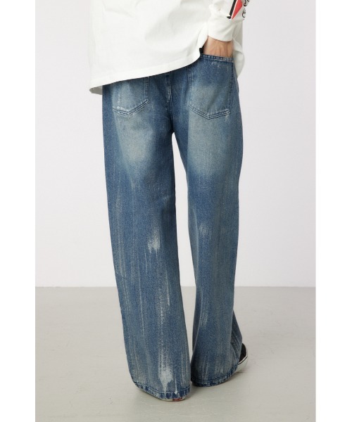 RODEO CROWNS WIDE BOWL(ロデオクラウンズワイドボウル)の「foiled デニムパンツ(デニムパンツ・メンズ・ライトブルー/ブラック/ホワイト・LARGE/MEDIUM)」の16枚目の写真