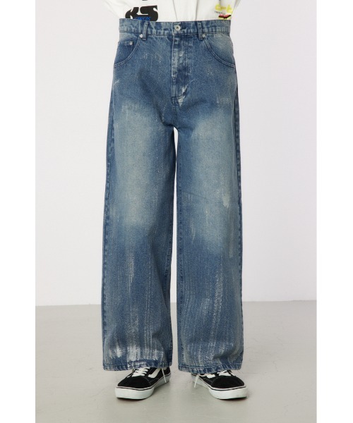 RODEO CROWNS WIDE BOWL(ロデオクラウンズワイドボウル)の「foiled デニムパンツ(デニムパンツ・メンズ・ライトブルー/ブラック/ホワイト・LARGE/MEDIUM)」の19枚目の写真