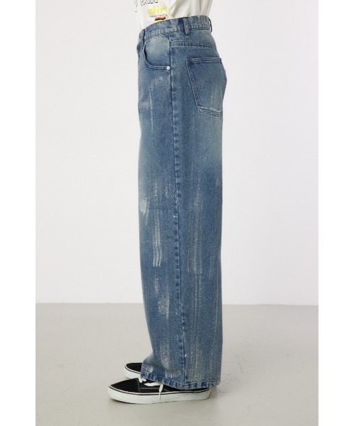 RODEO CROWNS WIDE BOWL(ロデオクラウンズワイドボウル)の「foiled デニムパンツ(デニムパンツ・メンズ・ライトブルー/ブラック/ホワイト・LARGE/MEDIUM)」の20枚目の写真