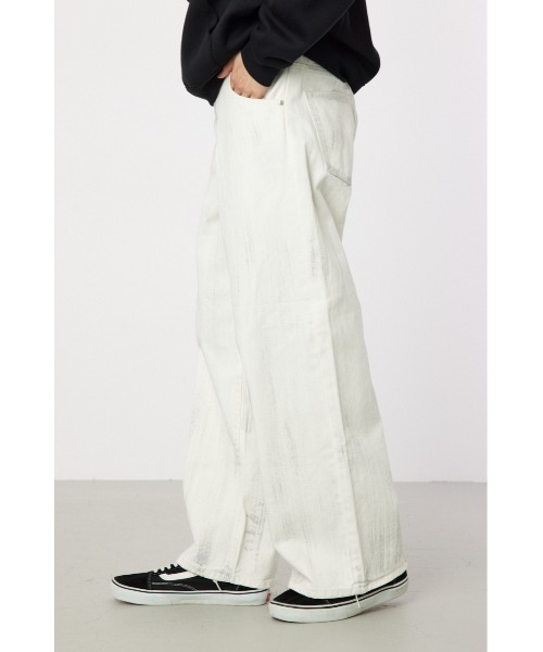 RODEO CROWNS WIDE BOWL(ロデオクラウンズワイドボウル)の「foiled デニムパンツ(デニムパンツ・メンズ・ライトブルー/ブラック/ホワイト・LARGE/MEDIUM)」の5枚目の写真